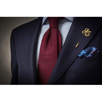 Doppelte Initialen – vergoldeter Pin