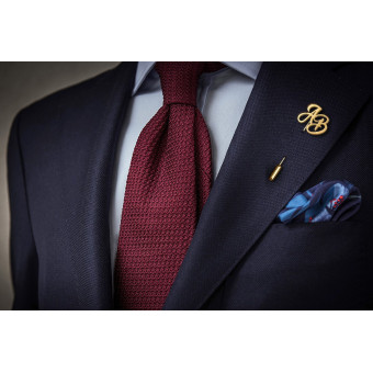 Double Initials Gold-Plated Lapel Pin