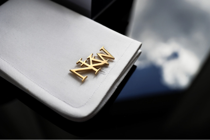 Gold-Plated Triple Initials...