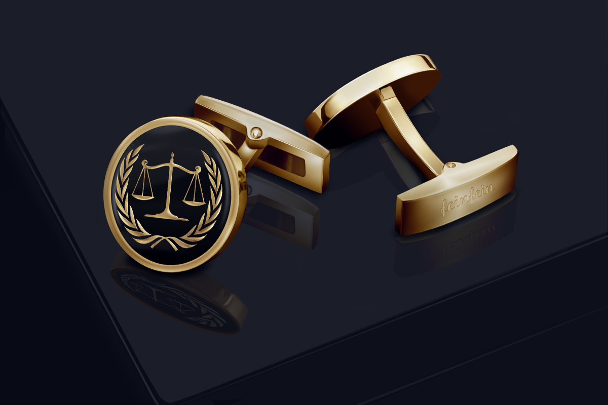 Themis – vergoldete, runde...