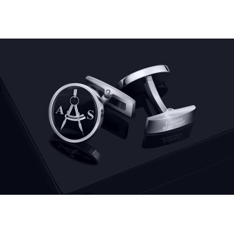 Zirkel – Runde Manschettenknöpfe