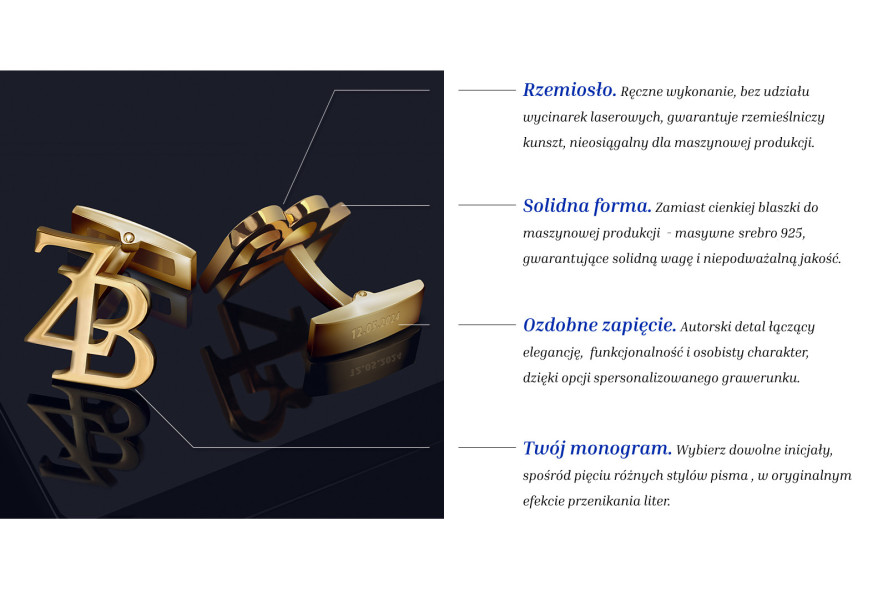 Gold-Plated Triple Initials...