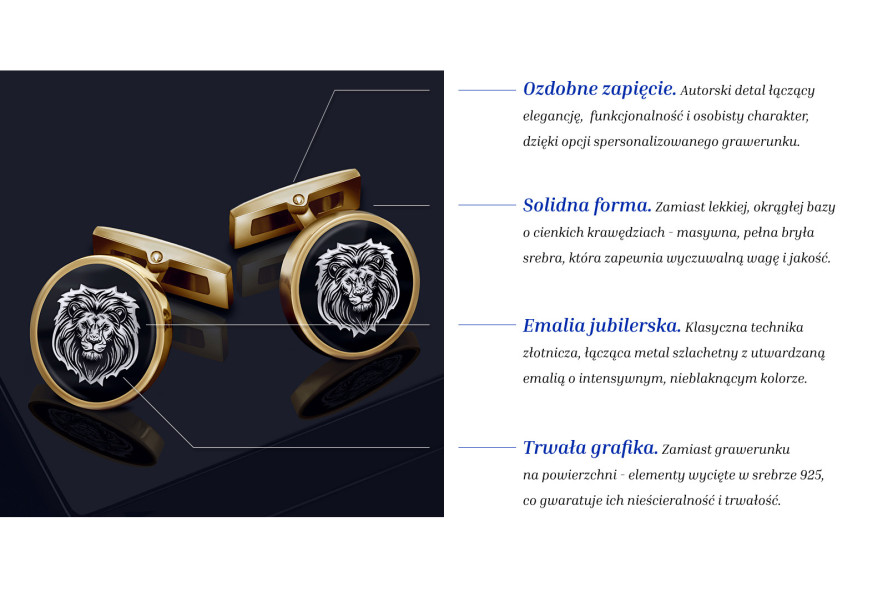 Lion 2in1- elegant enamel...