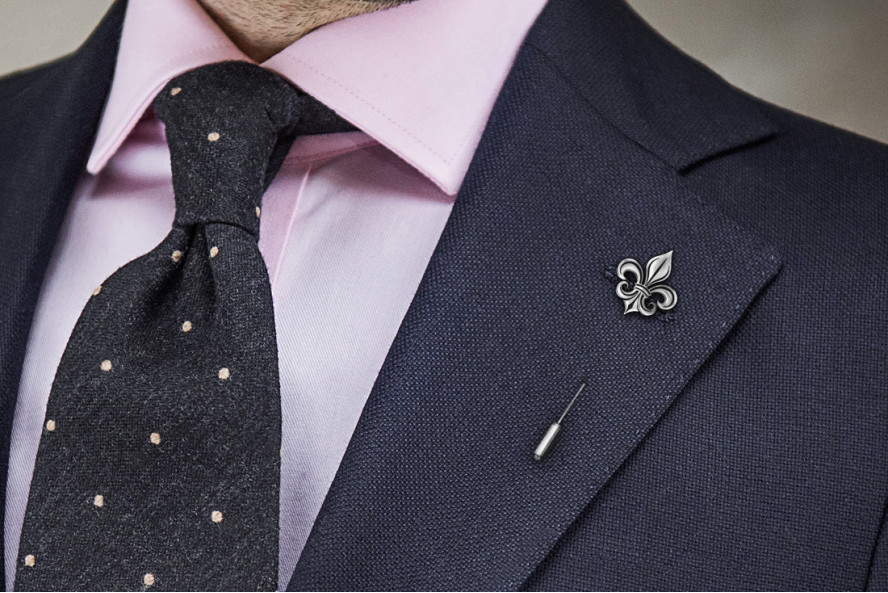 Pins do butonierki Fleur de Lis