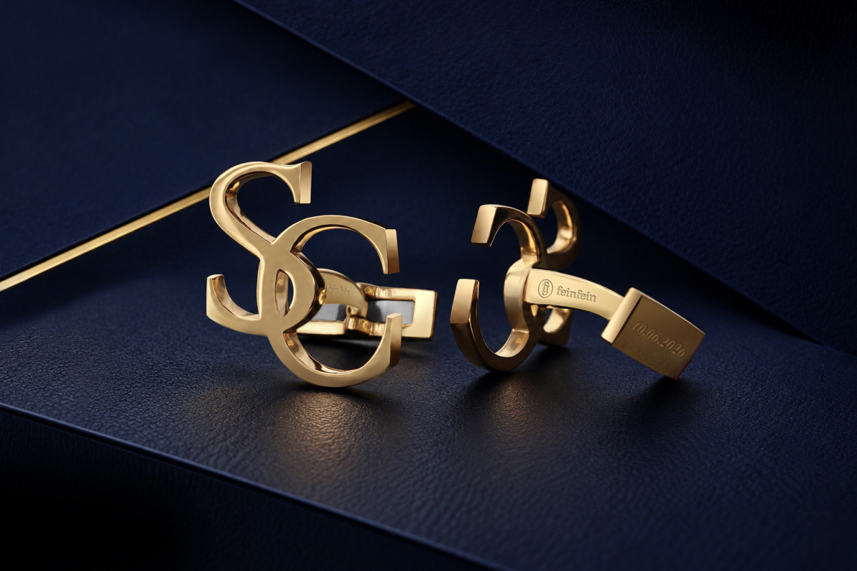 14k Gold Monogram Cufflinks