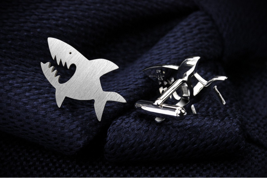 Sharks cufflinks 2
