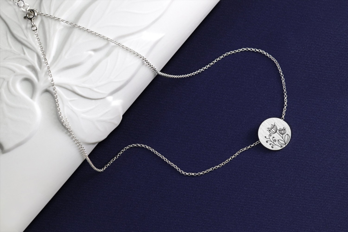 925 sterling silver necklace - Dandelion