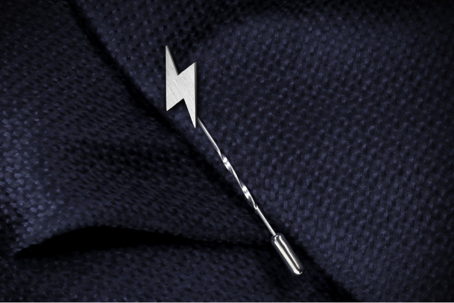 Lightning Bolt lapel pin