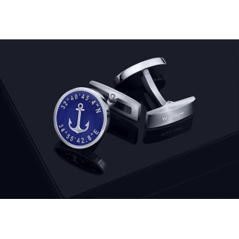 Anker II – runde Manschettenknöpfe