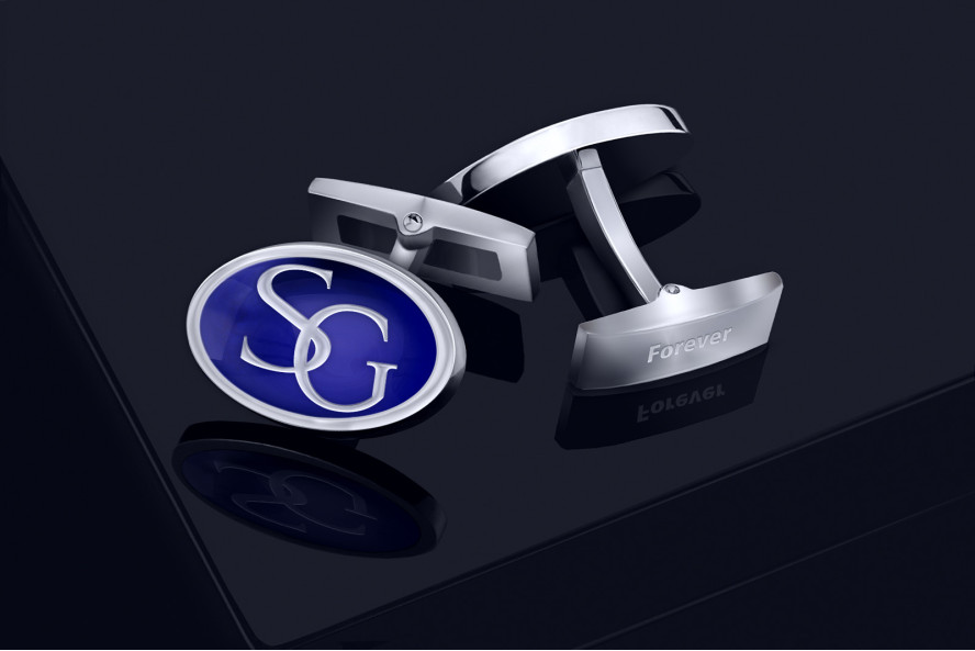 Grawerowane spinki do mankietów - Strzały